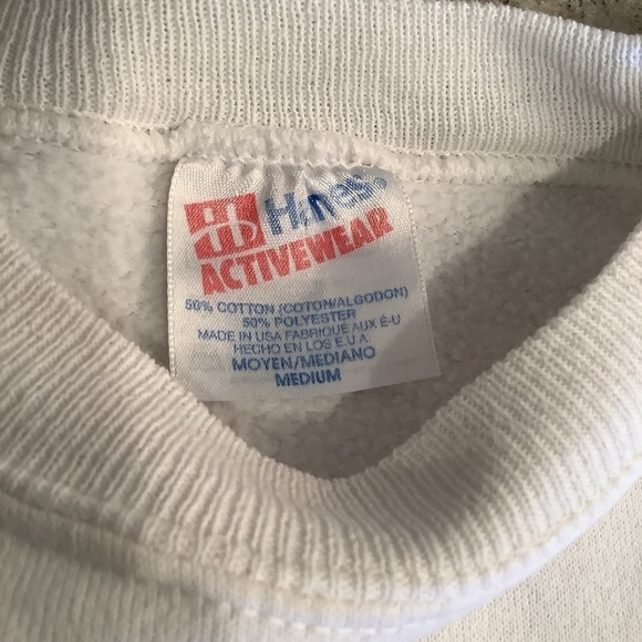 Catalina Island Vintage Hanes White Crewneck California Seashells Sz Medium - Picture 4 of 10